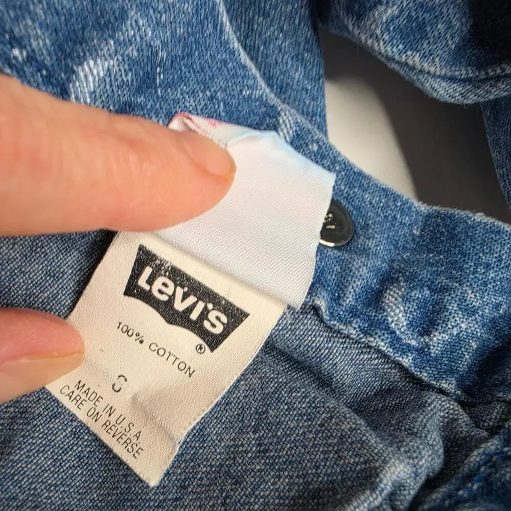Vintage Levi's Girls Blue and Navy Jacket crescent print